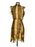 Sam Edelman 100% Polyester Animal Print Gold Cocktail Dress Size 4 - photo 1