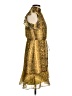 Sam Edelman 100% Polyester Animal Print Gold Cocktail Dress Size 4 - photo 4