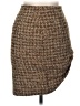 Gianni Tweed Brown Casual Skirt Size 6 Petite - photo 1