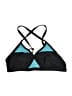 Calavera Graphic Black Swimsuit Top Size XL - photo 1