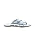 Madewell 100% Leather Silver Sandals Size 6 1/2 - photo 1