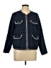 leo & ugo 100% Polyester Tweed Blue Jacket Size 10 (3) - photo 1