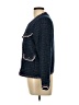 leo & ugo 100% Polyester Tweed Blue Jacket Size 10 (3) - photo 5