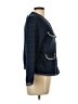 leo & ugo 100% Polyester Tweed Blue Jacket Size 10 (3) - photo 4
