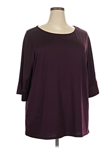 Lane Bryant 3/4 Sleeve T-Shirt (view 1)