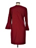 Tibi Solid Burgundy Casual Dress Size 6 - photo 2