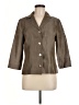 Sigrid Olsen 100% Silk Brown Silk Blazer Size 6 - photo 1