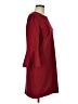 Tibi Solid Burgundy Casual Dress Size 6 - photo 4