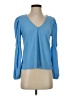 Pieces Blue Long Sleeve Blouse Size S - photo 1