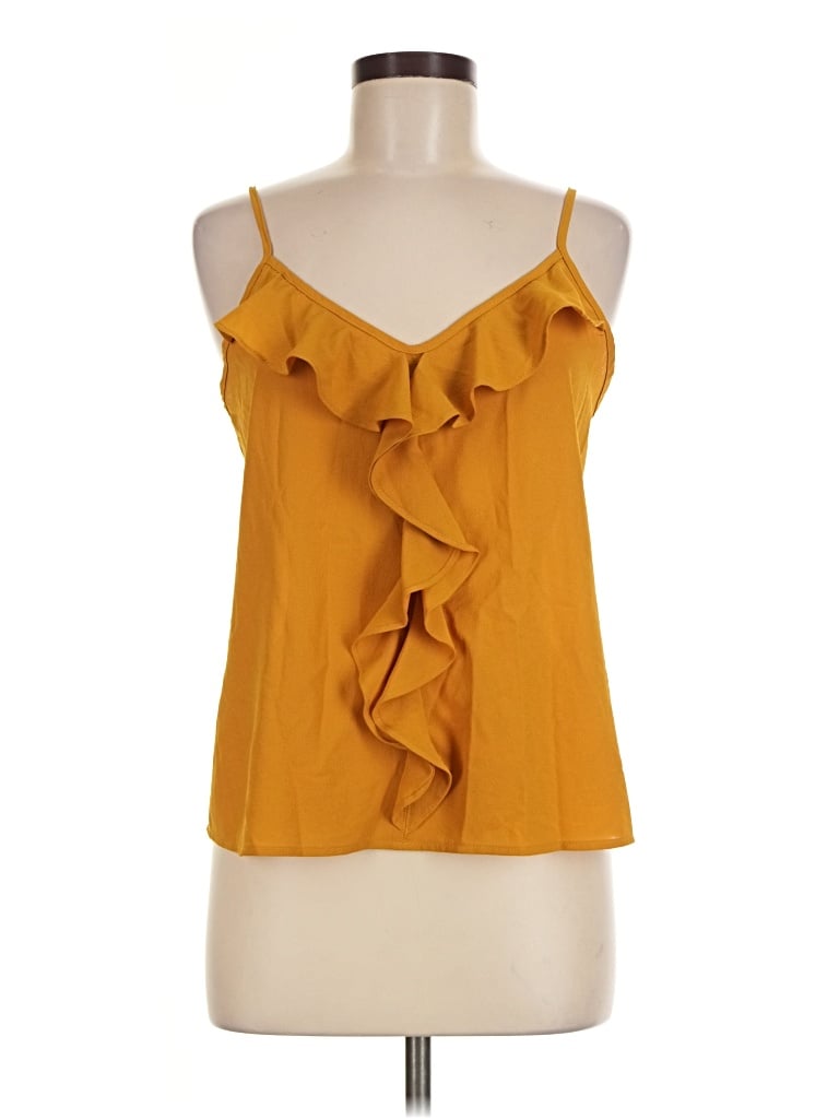Pre-owned Paper Crane Sleeveless Blouse In Yellow