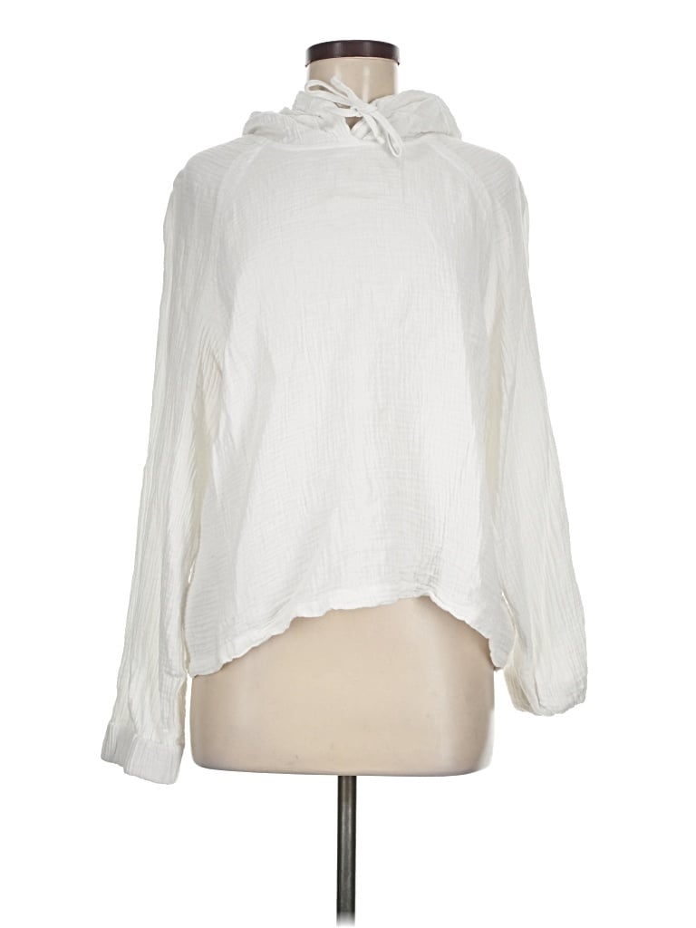 Pre-owned Catherine Malandrino Long Sleeve Blouse In Ivory