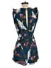 Express 100% Rayon Tropical Blue Romper Size S - photo 2