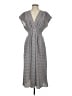 Max Studio Print Gray Casual Dress Size S - photo 1