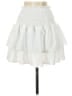 Shein 100% Polyester Solid White Casual Skirt Size 4 - photo 2