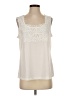 Susan Graver Ivory Sleeveless Blouse Size S - photo 1