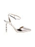 Badgley Mischka Metallic Silver Heels Size 8 1/2 - photo 1