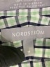Nordstrom 100% Cotton Checkered-gingham Green Long Sleeve Button-Down Shirt Size 14 - photo 3