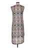 Tulle 100% Polyester Print Gray Casual Dress Size L - photo 2