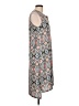 Tulle 100% Polyester Print Gray Casual Dress Size L - photo 4