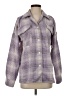 Lovers + Friends 100% Polyester Plaid Purple Jacket Size XS - photo 1