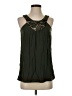 Sains 100% Viscose Green Sleeveless Blouse Size XS - photo 1