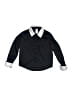 Weissman 100% Cotton Solid Black Long Sleeve Button-Down Shirt Size S (kids) - photo 1