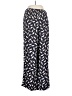 Ann Taylor 100% Rayon Print Blue Casual Pants Size L - photo 2
