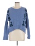 Alivia 100% Organic Cotton Floral Blue Pullover Sweater Size M - photo 1