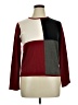 Sag Harbor 100% Acrylic Color Block Burgundy Pullover Sweater Size XL - photo 1