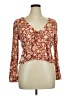 Billabong Brown Long Sleeve Blouse Size XL - photo 1