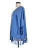 Easel 100% Rayon Blue 3/4 Sleeve Blouse Size L - photo 5