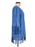 Easel 100% Rayon Blue 3/4 Sleeve Blouse Size L - photo 4