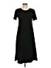 Susan Graver Solid Black Casual Dress Size XS - photo 1