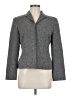 Ann Taylor Chevron-herringbone Gray Silk Blazer Size 6 - photo 1