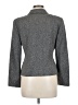 Ann Taylor Chevron-herringbone Gray Silk Blazer Size 6 - photo 2
