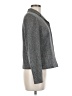 Ann Taylor Chevron-herringbone Gray Silk Blazer Size 6 - photo 4