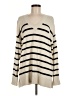 Ann Taylor LOFT Stripes Ivory Pullover Sweater Size M - photo 1