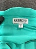 Express 100% Polyester Teal Long Sleeve Blouse Size XS - photo 7