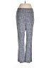 Nic + Zoe Houndstooth Blue Casual Pants Size 6 - photo 1