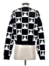 Luna Ivy Checkered-gingham Black Pullover Sweater Size S - photo 2