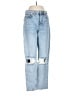 Topshop 100% Cotton Hearts Blue Jeans Size 27 waist - photo 1