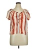 Pink Republic 100% Rayon Orange Short Sleeve Blouse Size XL - photo 1