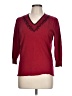 Bethany Burgundy 3/4 Sleeve Top Size L - photo 1