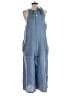Tempo Paris Solid Blue Jumpsuit Size S - photo 2