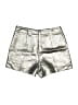 Diane von Furstenberg Metallic Silver Gold Shorts Size 4 - photo 2