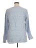 Flax 100% Linen Blue Long Sleeve Blouse Size 14 (L) - photo 2