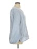 Flax 100% Linen Blue Long Sleeve Blouse Size 14 (L) - photo 4