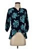 Escapada 100% Rayon Teal 3/4 Sleeve Blouse Size S - photo 1