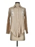 Hem & Thread 100% Rayon Tan 3/4 Sleeve Blouse Size S - photo 1