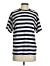 Madewell Stripes Silver Short Sleeve Top Size S - photo 1